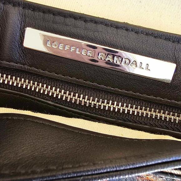 Loeffler Randall Leopard Print Calf Hair & Leather Crossbody Bag $498 NWT - Picture 9 of 11